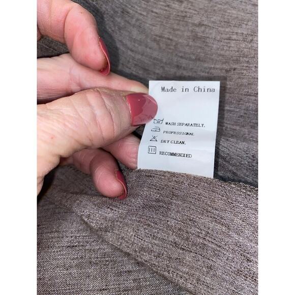 Women's NWT Noracora Brown Open Front Short Sleeve Jacket Cover Up Size Small - Picture 7 of 7